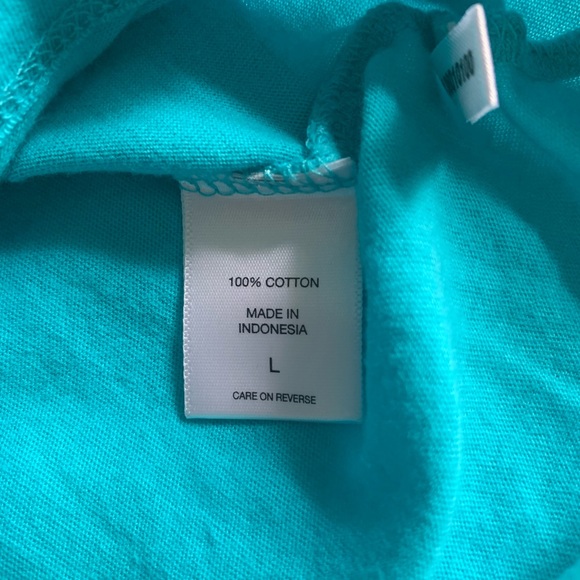 NY&CO turquoise tee with appliqué - Picture 4 of 4